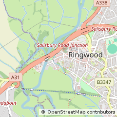 Map of Ringwood, Hampshire