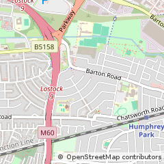 Map of Manchester, Lancashire