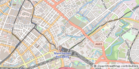 Map of Manchester