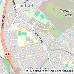 Map of Stoke-on-Trent, Staffordshire