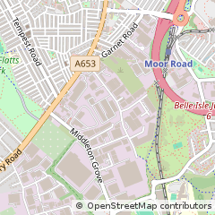 Map of Leeds, West Yorkshire