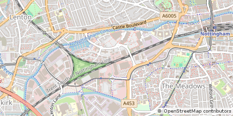 Map of Nottingham