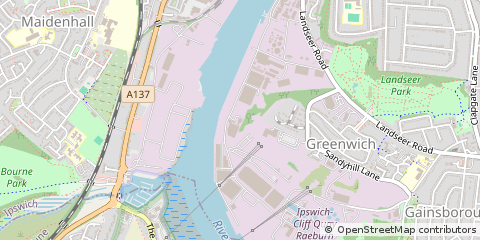Map of Port of Ipswich, Suffolk