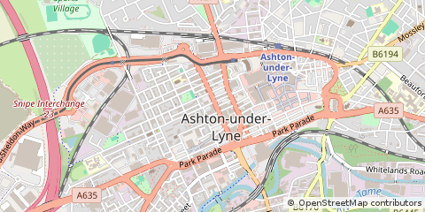 Map of Ashton-Under-Lyne
