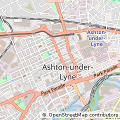 Map of Ashton-Under-Lyne