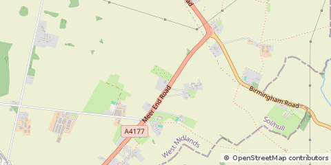 Map of Kenilworth, Warwickshire