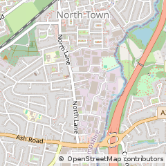 Map of Aldershot, Hampshire