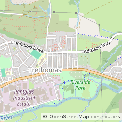 Map of Caerphilly