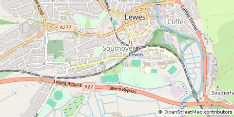 Map of Lewes