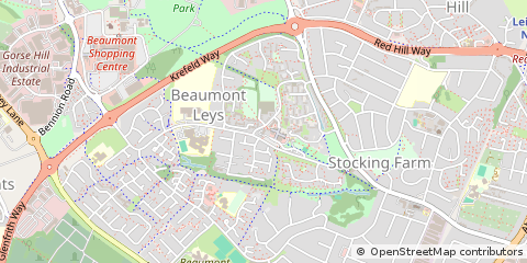 Map of Leicester