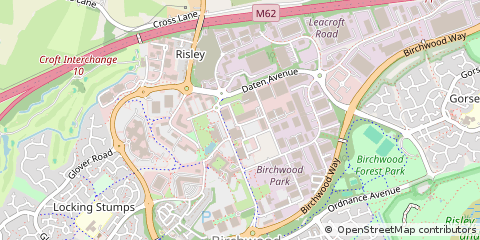 Map of Warrington, Cheshire