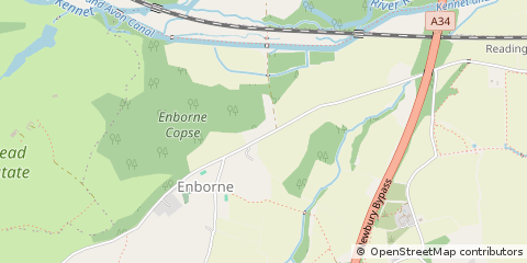 Map of Newbury, Berkshire