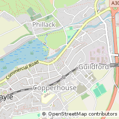 Map of Hayle, Cornwall