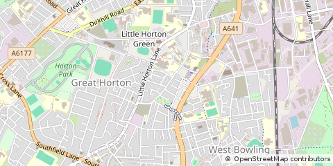 Map of Bradford, West Yorkshire