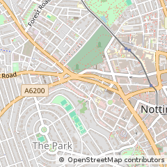 Map of Nottingham, Notts