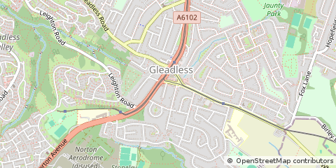 Map of Sheffield