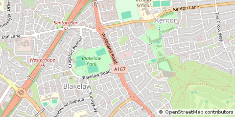 Map of Newcastle Upon Tyne
