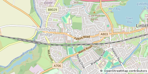 Map of West Lothian