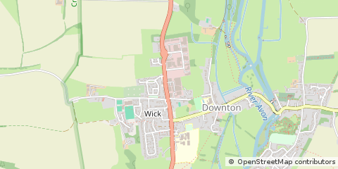Map of Downton, Wiltshire