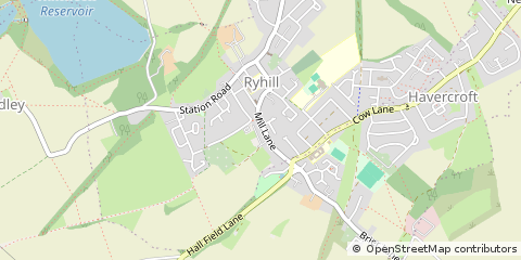 Map of Wakefield, West Yorkshire