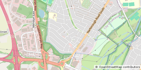 Map of Leicester