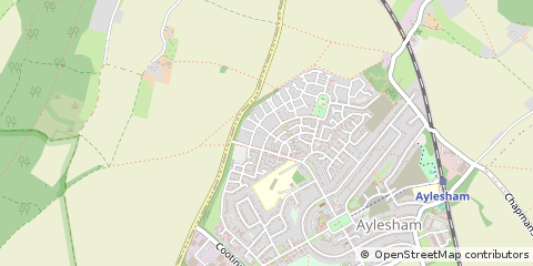 Map of Canterbury, Kent
