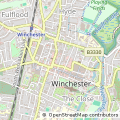Map of Winchester, Hampshire