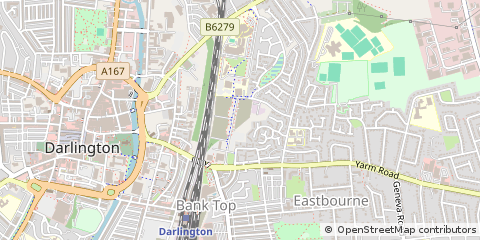 Map of Darlington