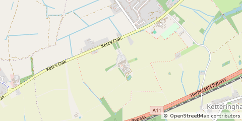 Map of Park Farm Hotel, Norwich Road, Hethersett, Norwich