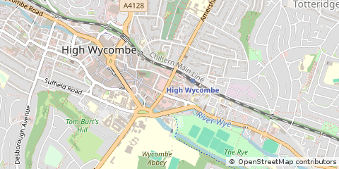 Map of High Wycombe