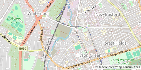 Map of Nottingham