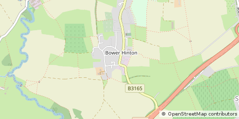 Map of Martock, Somerset