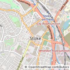 Map of Stoke on Trent