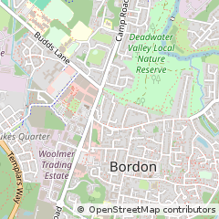 Map of Bordon, Hampshire