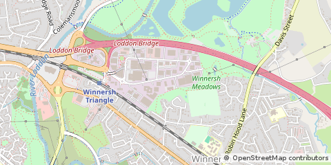 Map of Wokingham, Berkshire