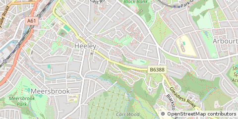 Map of Sheffield