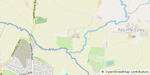 Map of Atherstone, Warkwickshire