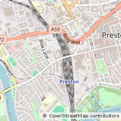 Map of Preston, Lancashire
