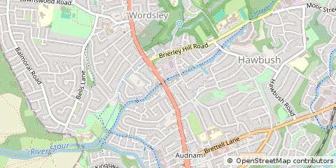 Map of Stourbridge, West Midlands