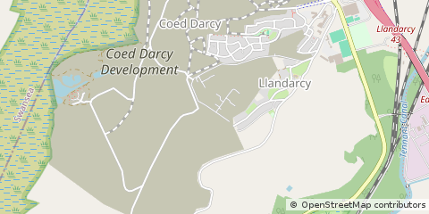 Map of Neath, West Glamorgan