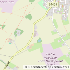 Map of Southam, Warwickshire