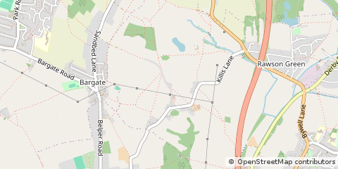 Map of Belper, Derbyshire