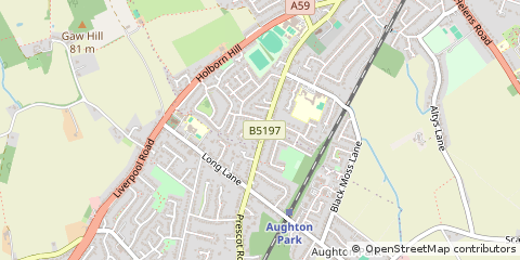 Map of Ormskirk, West Lancashire