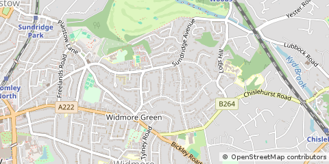 Map of Bromley, Kent
