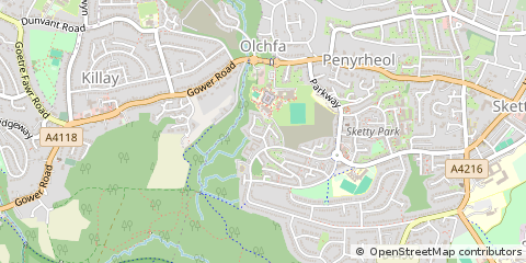 Map of Swansea