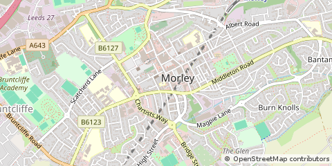 Map of Leeds, West Yorkshire