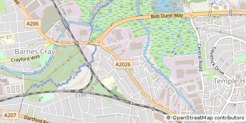 Map of Dartford, Kent