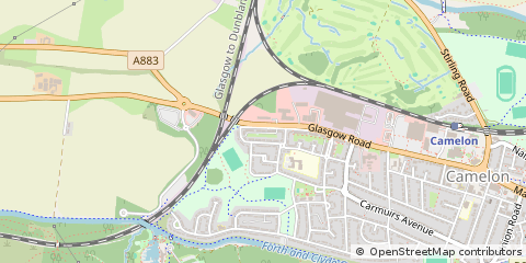 Map of Falkirk, Stirlingshire