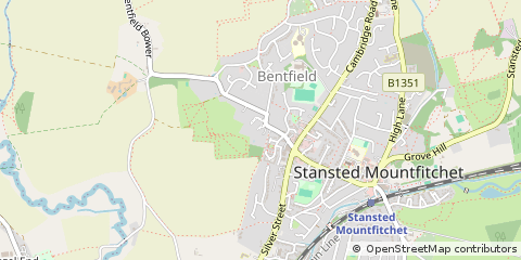 Map of Stansted, Essex