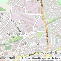 Map of Willenhall, West Midlands